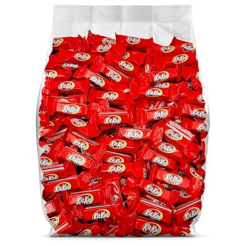 Kit Kat Mini Bars Milk Chocolate Candy Bulk Pack - 75 Individually Wrapped Kit Kats in Bulk - Chocolate Kit Kat Bars - Milk Chocolate KitKat Bulk Candy - 75 Piece Bulk Kit Kat Candy Party Pack Cover