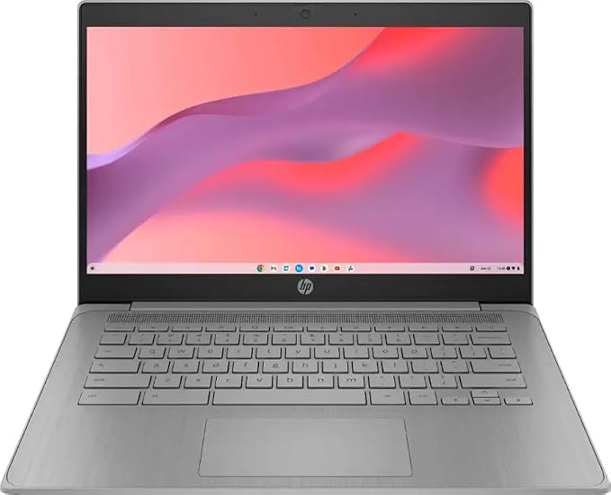 HP Chromebook 14'' HD Laptop, Student and Business Laptop, Intel Celeron N4500, 4GB RAM, 64GB eMMC, Long Battery Life, Fast Charge, Chrome OS, Gray, 14a-ne1013dx (Renewed)