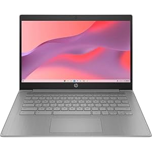HP Chromebook – Laptop HD de 14 pulgadas, portátil para estudiantes y negocios, Intel Celeron N4500, 4 GB de RAM, 64 GB eMMC, batería de larga duración, carga rápida, Chrome OS, gris, 14a-ne1013dx