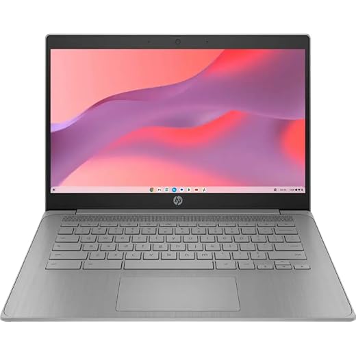 HP Chromebook 14'' HD Laptop, Student and Business Laptop, Intel Celeron N4500, 4GB RAM, 64GB eMMC, Long Battery Life, Fast Charge, Chrome OS, Gray, 14a-ne1013dx (Renewed)