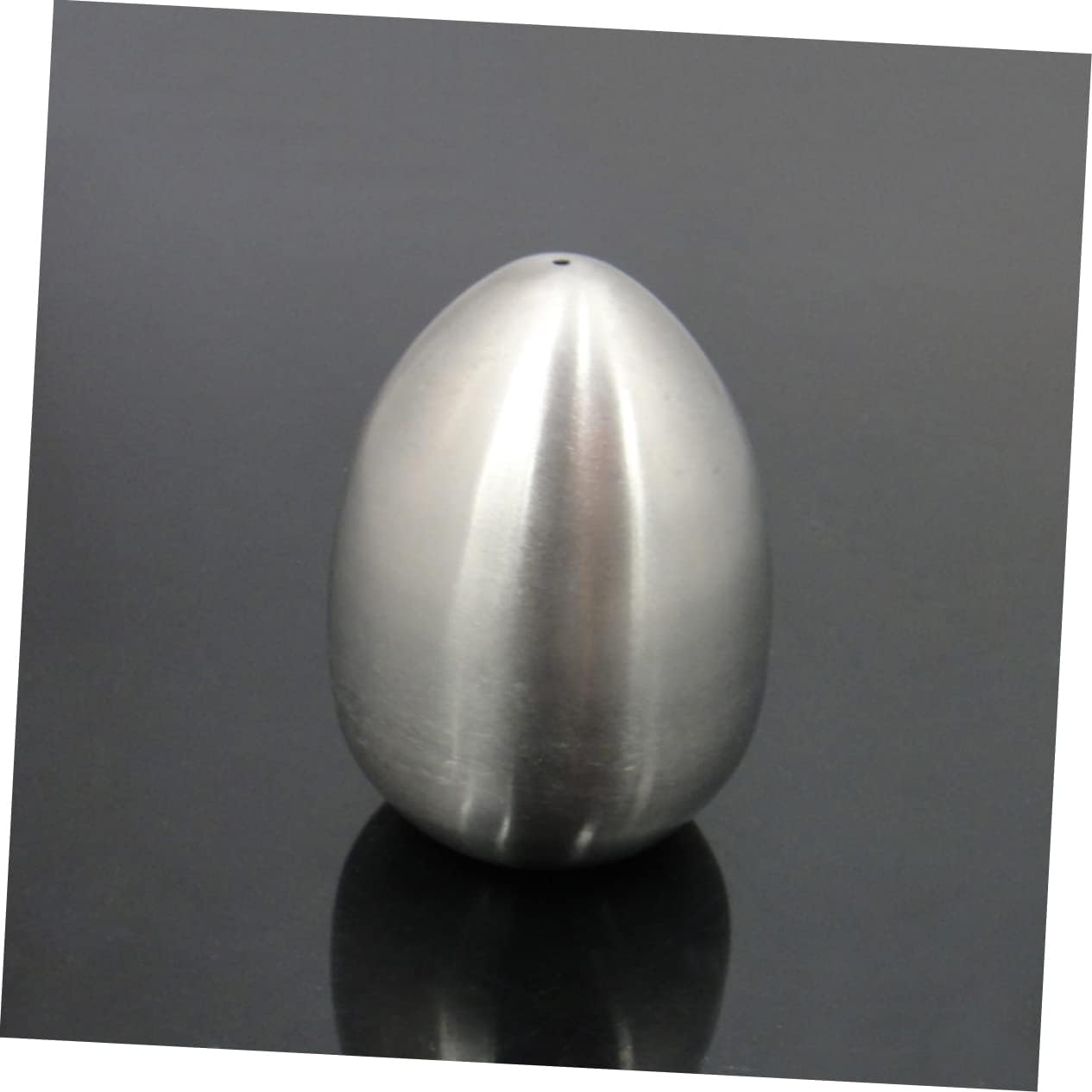 Egg Shape Stainless Steel Salt and Pepper Shakers 2pc Set