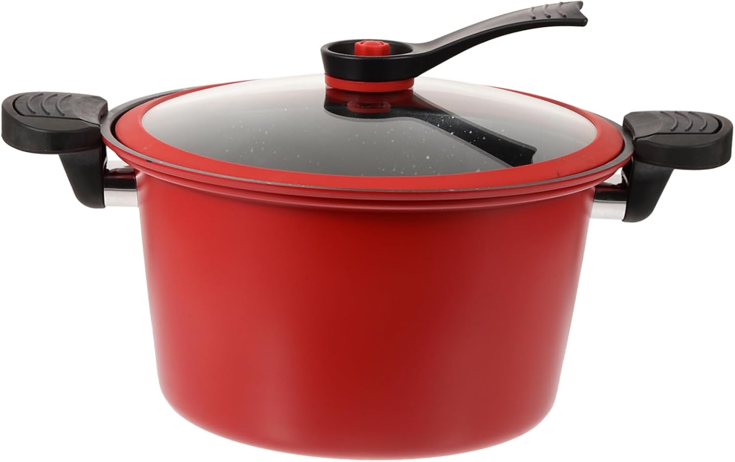 ABOOFAN Capacity Pressure Cooker Pot Gas Stove Safe Low Pressure Cooker Canner Soup Pot Easy Clean