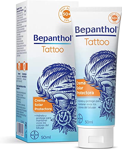 Bepanthol Tattoo Sun Cream 50, Sonnenschutz für Tattoos SPF50, 50 ml
