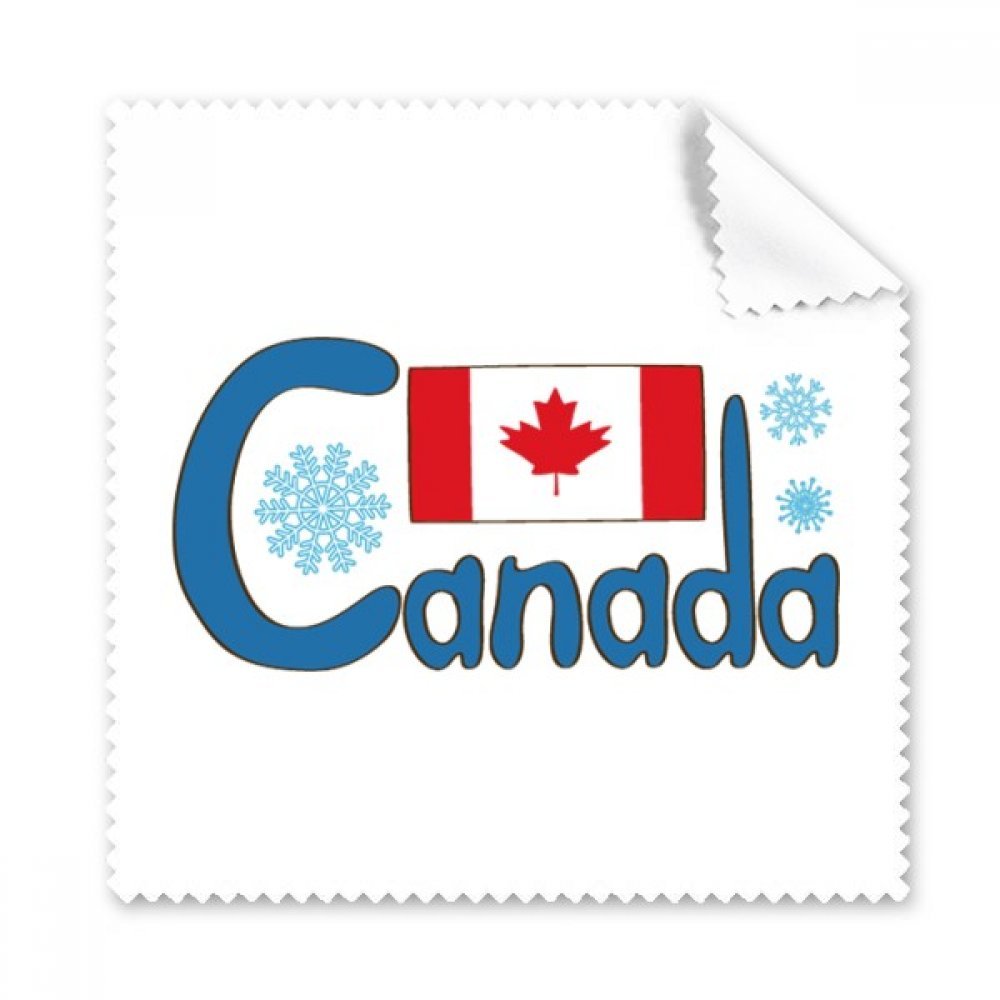 Chiffon de nettoyage cadeau motif drapeau Canada bleu pour écran