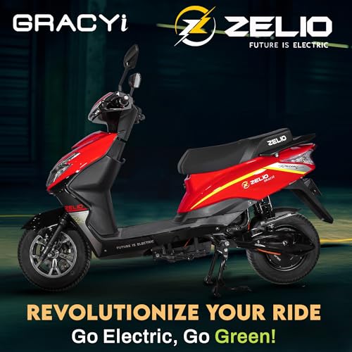 Image of ZELIO GRACYi Electric Scooter | 60V /32AH Lead Acid Battery | Approx. 55-60 km Range | Non-RTO | Single Disc Brake | 4-5 Hrs Charge Time | Alloy Wheels