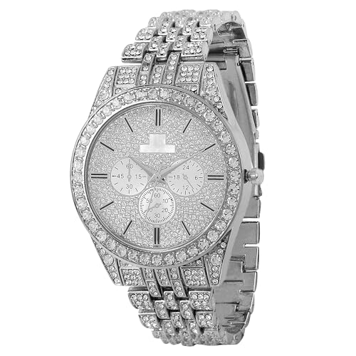 ALNA-TURA Silver Men's Watch with Diamond Accents - Image 2