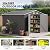 UDPATIO 10X10 FT Outdoor Storage Shed, Metal Shed for Garden&Patio,Grey