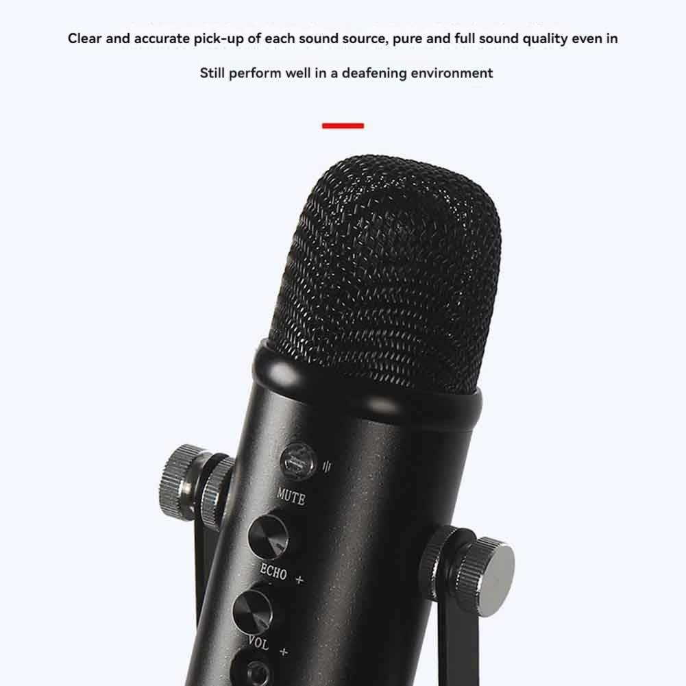MicróFono USB Profesional Plug Play, MicróFono De Estudio con Soporte para Juegos, Chat En LíNea, Videos, TransmisióN De Voz A
