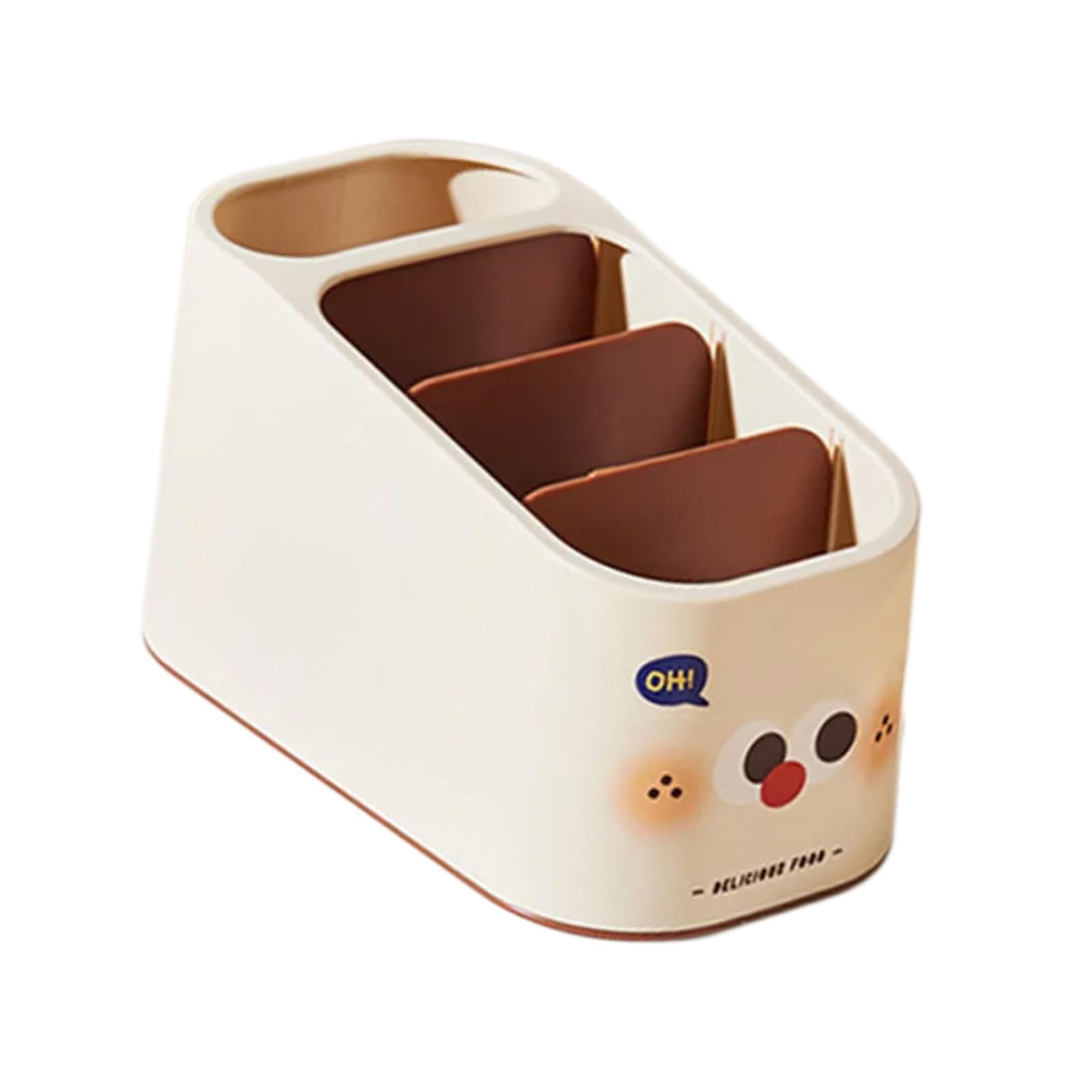 YROHGKPN Multi Compartment Desktop Storage Box for Organizing Miscellaneous Items Stationery Holder Remote Control Organiser Desktop Organiser