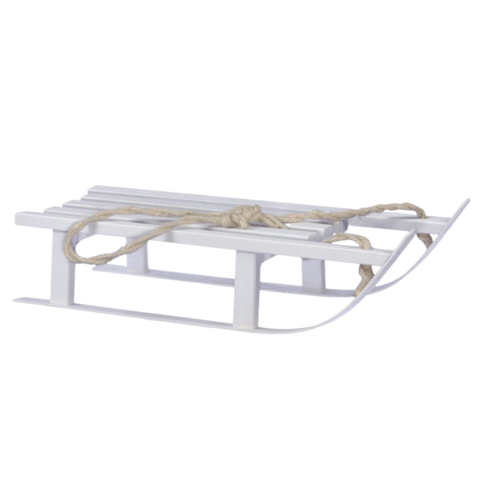 Decoración navideña para árbol de diseño estilizado blanco de 15x38 cm