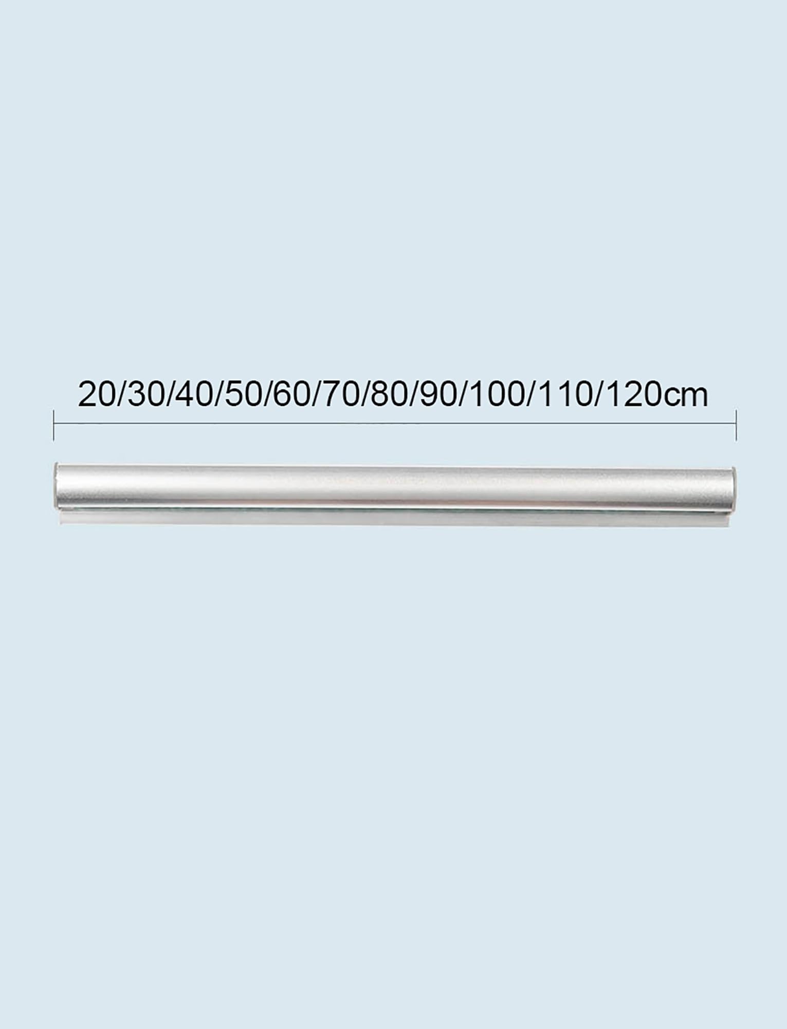 Genérico Porta Billetes Autoadhesivo sin Taladro for facturas y Pedidos de restaurantes. Expositor de Billetes de aleación de Aluminio, for for cocinas, cafeterías y Bares.(1100mmx35mmx25mm)