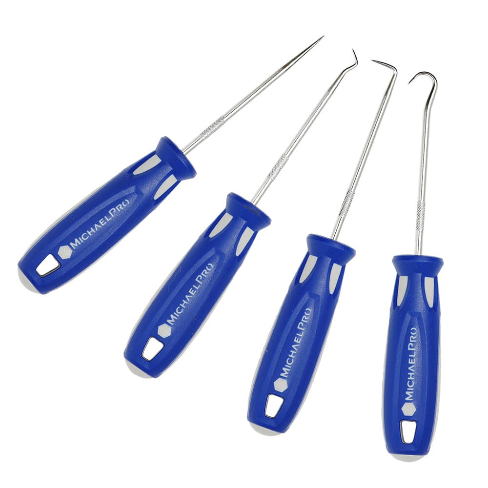 MichaelPro 4-Piece Precision Hook and Pick Set, Precision 90 Degrees, Hook, Combination and Straight Hooks and Picks