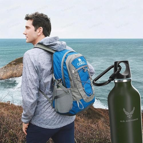 Image of Sunkizzrs Aluminium Carabiner (Pack of 5) Snap Hook Ring Clip - Hooks Keychain - Hook Keyring - Key Hooks for Keychain with Screw Locking (Black)