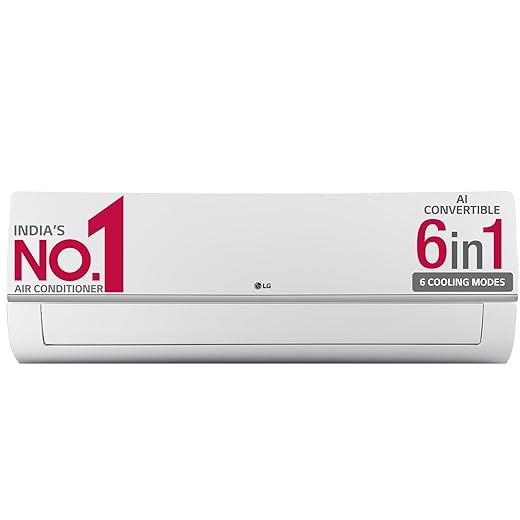 LG 1.5 Ton 5 Star AI DUAL Inverter Split AC (Copper, Super Convertible 6-in-1 Cooling, 4 Way Swing, HD Filter with Anti-Virus Protection, 2022 Model, PS-Q20SNZE, White)