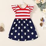 YOUNGER-TREE-Toddler-Baby-Girls-Summer-Outfit-Stars-and-Stripes-Bow-Knot-Dress-Independents-Day-Suits