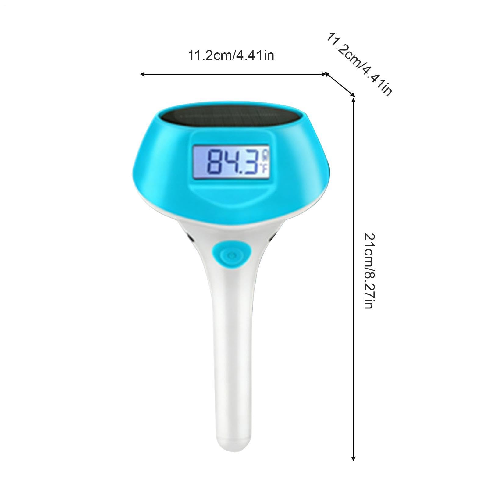 Misuratore di Temperatura 'Acqua Tester Impermeabile Solare Wireless | Termometro per Piscina di Facile Lettura Esterni Interni Giardino Patio Spa Idromassaggio Laghetto Vasca da Bagno Campeggio