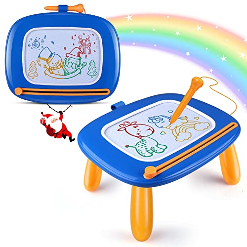 Image of Smasiagon Toddler Boy Toys Age 1-2, Magnetic Drawing Board for 1 2 3 Year Old, Early Learning Doodle Board Sketch Pad, Birthday Halloween Christmas Day Gifts for 1 2 3 Year Old (Royal Blue)