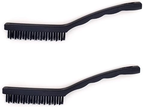 2PCS Wire Brush Brass Nylon & Steel Brushes Industrial Derusting Cleaning Rust Remover Paint Remove Metal Scrubbing Polishing,2PCS Nylon