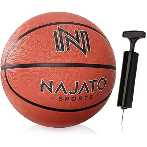 NAJATO Sports Basketball - Basketball Größe 7 inkl. Ballpumpe - Langlebiger Basketball für den Outdoor & Indoor Bereich Cover