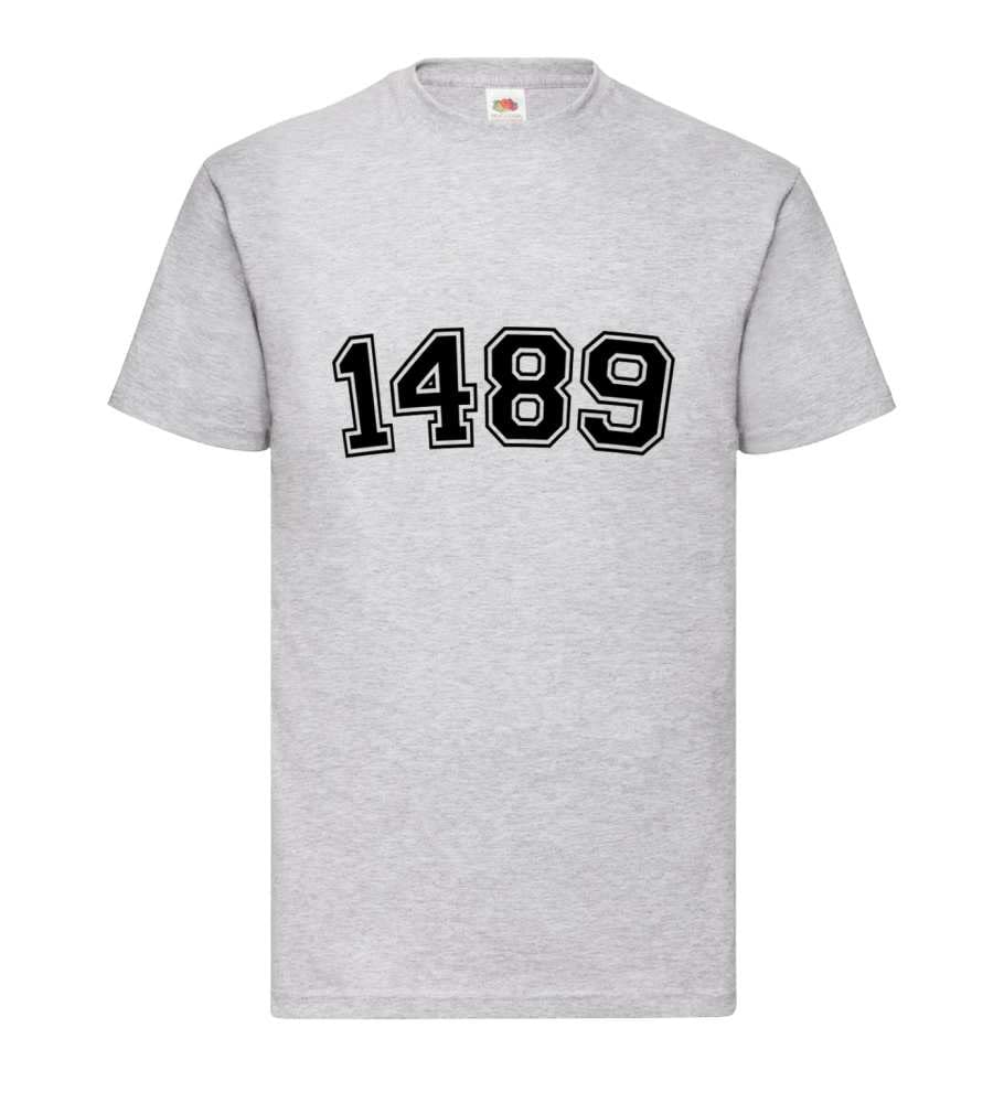 T-shirt pour homme gris XXXL 1489 basique en coton confortable - 5