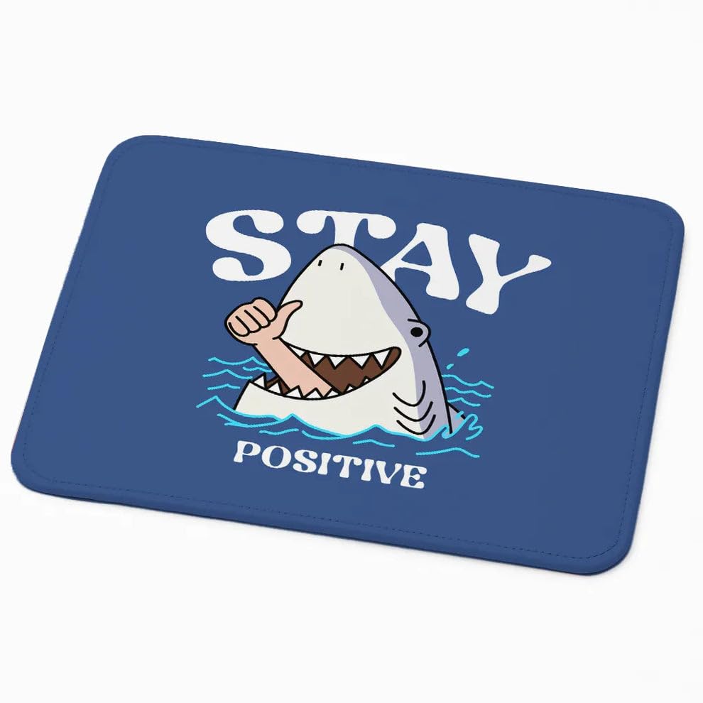Image of Mouse Pad for Laptop & Desktop | 9x7 Inch Anti-Fray Stitched Edges | Non-Slip Rubber Base | Desk Setup Accessory for Students, Gamers & Professionals (Jaws)