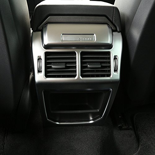 Accesorios para el interior del coche de la salida de aire acondicionado trasera de la ventilación de la protección del marco de la cubierta de la calcomanía para Rangerover evoque 2012-2018 Cover