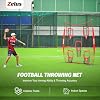 ZELUS Football Kicking Net and 6x6 ft Football Throwing Net Bundle