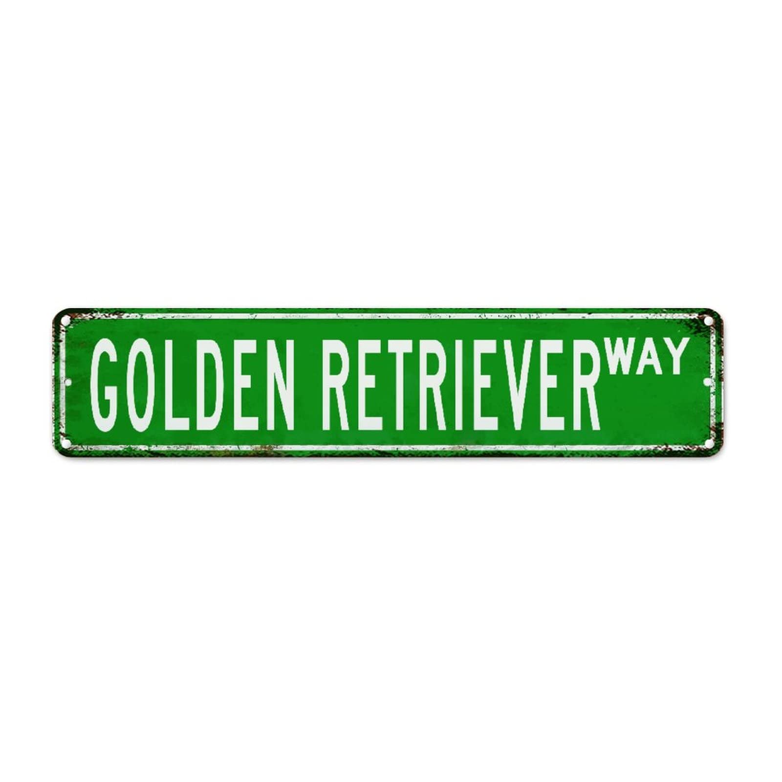 Golden Retriever Metal Tin Sign Wall Plaque Gift for Golden Retriever Pet Lover Retro Vintage Tin Metal Sign Metal Street Signs Wall Plaque Wall Art Metal Tin Sign for Pub Cafe Club