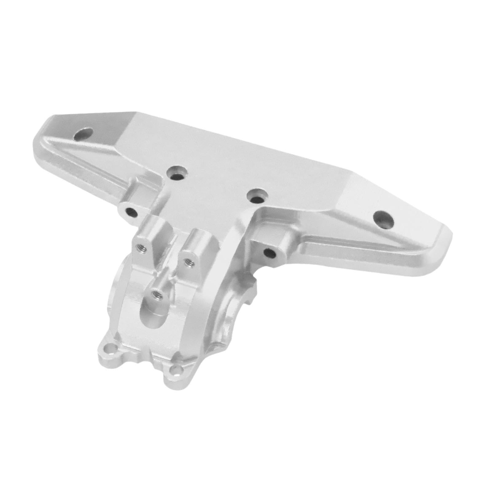 RC Car Copertura Cambio Ingranaggi Rear Pezzo Elemento Sostitutivo Posteriore Compatibile CNC Alluminio Adatta per Auto Radiocomandate, Argenteo