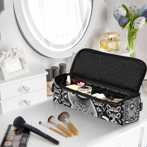 Bolsa de viaje para herramientas de cabello con almohadilla resistente al calor para planchas, rizadores, y organizador de accesorios para mujeres miniatura 7