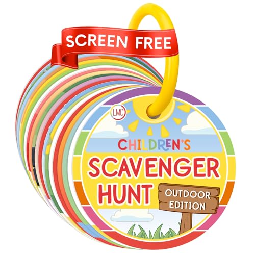 Blu Jay Childrens Scavenger Hunt | Toddler Activities | Games for 2 3 Year Olds & Up | Kids Educational Scavenger Hunt Cards (Outdoor Edition)