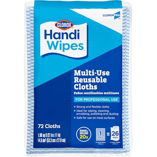 CloroxPro Clorox Handi Wipes Multi Use Reusable Cloths 72 Count