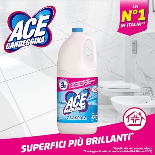 ACE Candeggina Classica, Confezione da 2 Flaconi x 5 Litri - Immagine 5
