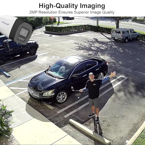 Image of PRAMA PT-NC120D3-N(D2) 2MP Fixed Bullet Network Camera, Focus on Human and Vehicle Classification, IR Technology, H.265 Compression, Water and dust Resistant (IP67)