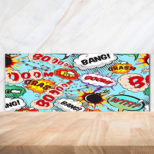 Fond de hotte verre trempé 125x50cm dosseret de cuisine splashback guard BD