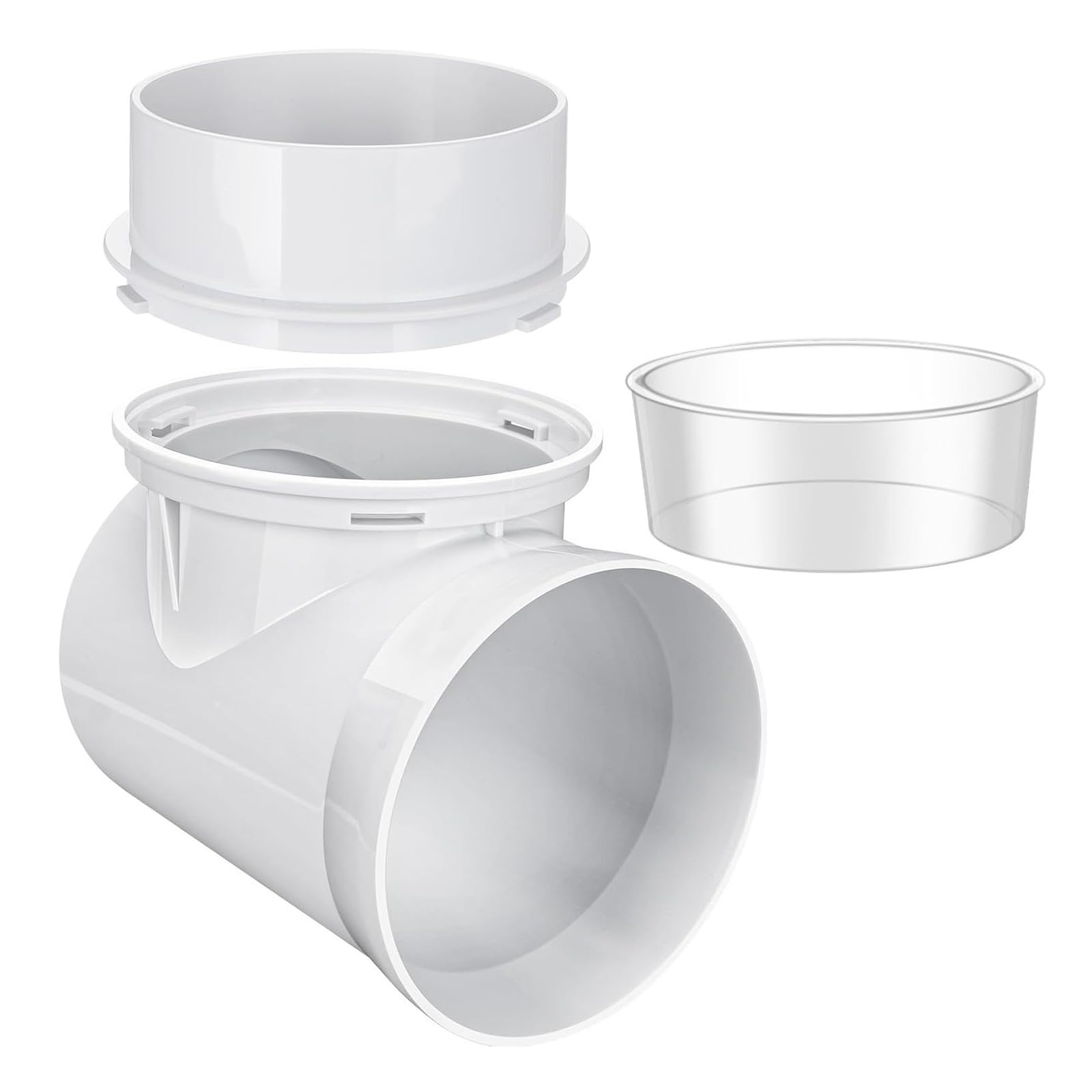 Lerpwige Dryer Vent Connection Set Tumble Connector 90 Degree Dryers Vent Hose Pressure Easy Installation Flexible Duct