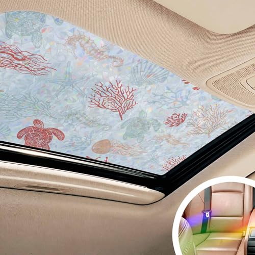 Vinilo decorativo para ventana con efecto arcoíris 17.7x39.3 pulg miniatura 2