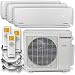 Pioneer Air Conditioner Inverter++ Ductless Wall Mount Multi Split System Air Conditioner & Heat Pump Full Set, Triple (3) Zone