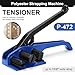 ETOYA Heavy Duty Manual Strapping Tensioner, Durable Banding Tool with Built-in Cutter, Universal Polyester PET & Nylon Strap Tool for Pallet Packing, Securing & Industrial Packaging