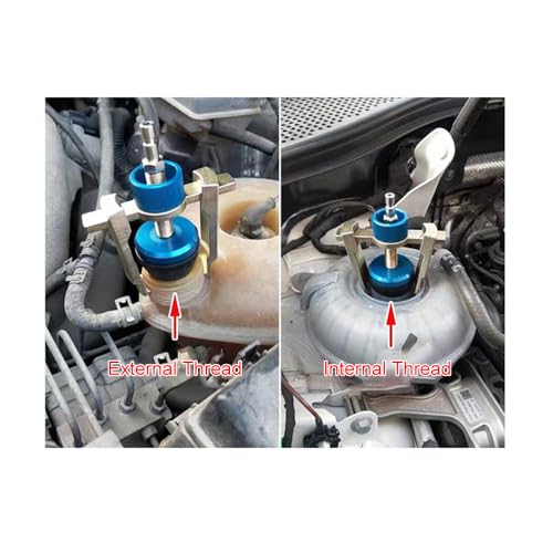 Détecteur de fuite de radiateur et kit de test de pression universel bleu - 6