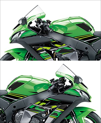 Image of 3D Embossed Bike Racing Tank Pad /Tank Sticker with SIDEPADS for Brand Specific Bikes Pack of 3 (BKTPSIDVAR) (H0NDA)