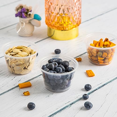 Image of Comfy Package [250 Count - 4 oz. Plastic Disposable Portion Cups, Souffle Cups,, Clear