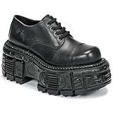 new rock albums 2019 Maße: Absatzhöhe: 8,0 cm New Rock Niki Derby-Schuhe & Richelieu Hommes Schwarz - 42 - Richelieu