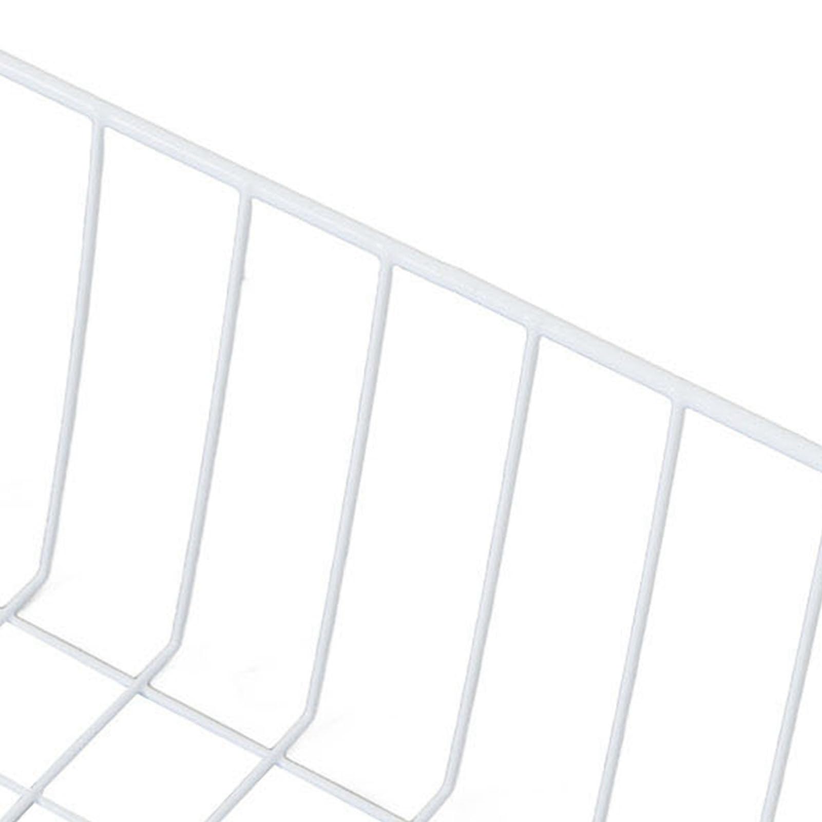 Bewinner Cestas de Almacenamiento de Alambre para Congelador con Asas, Paquete de 2 Contenedores Organizadores Grandes para Refrigerador para Despensa, Cesta de Alambre de Acero Inoxidable para