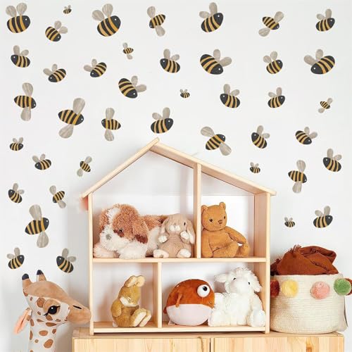 Vinilos decorativos de abejas pequeñas 42 piezas miniatura 3