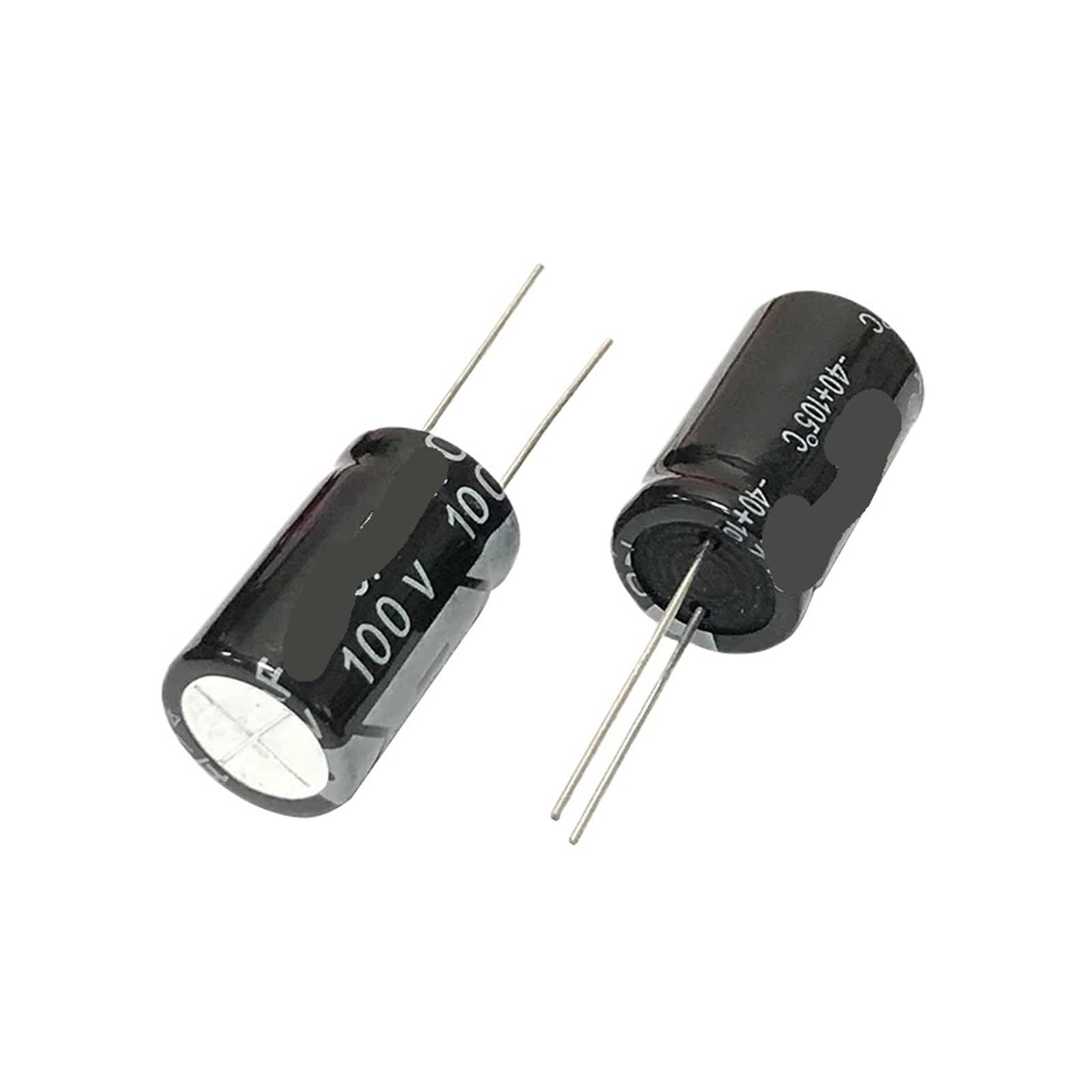 Condensadores electrolíticos de 100 V y 470 uF para componentes de audio