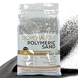 10 Pound Midnight Black DOMINATOR Polymeric Sand with Revolutionary Ceramic Flex Technology for Stabilizing Paver Joints/Gaps, 1/8” up to 4”, Professional Grade Results
