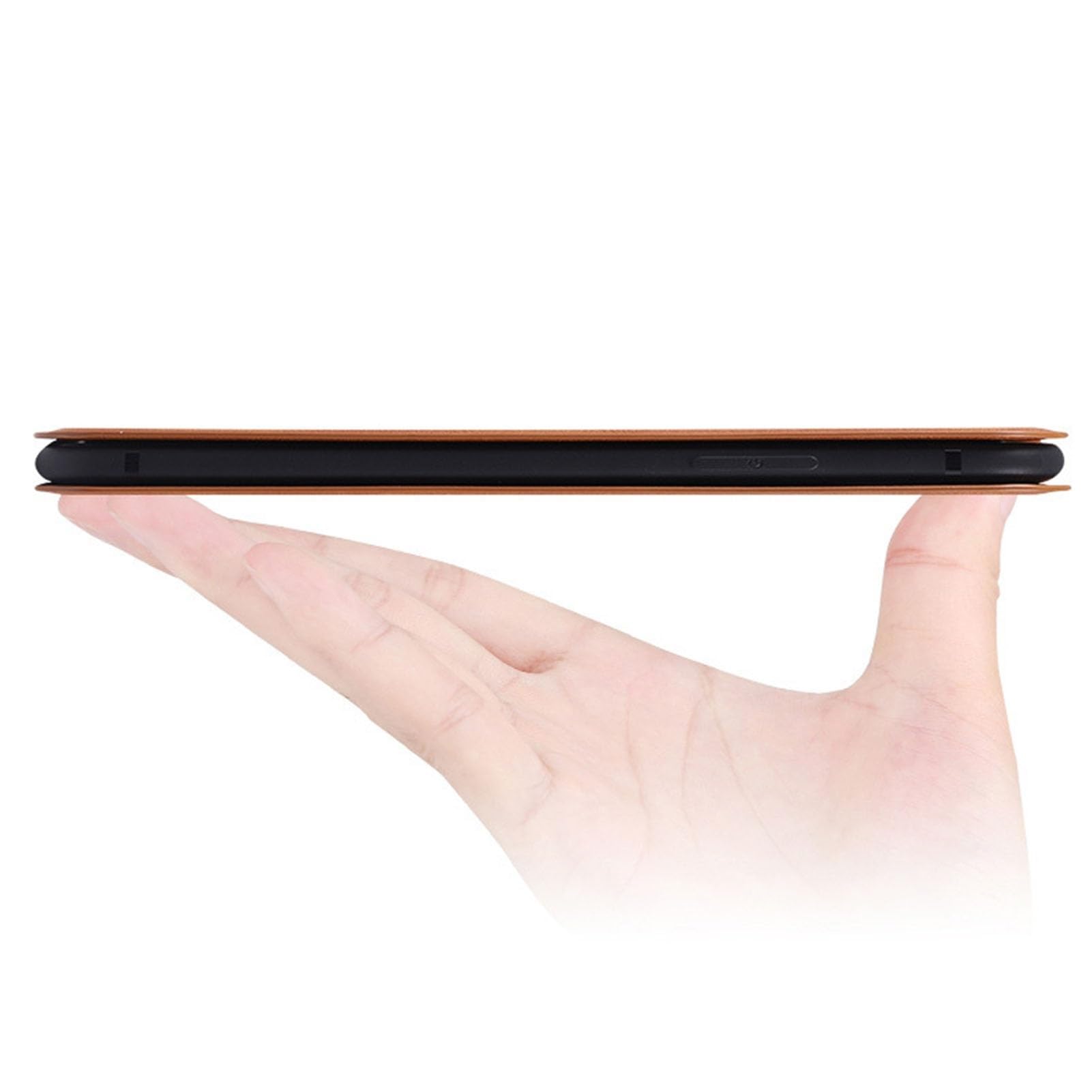 Case For OnePlus 15, etui ze skóry PU z przegródką na karty bez odcisków palców podpórka (brązowa)