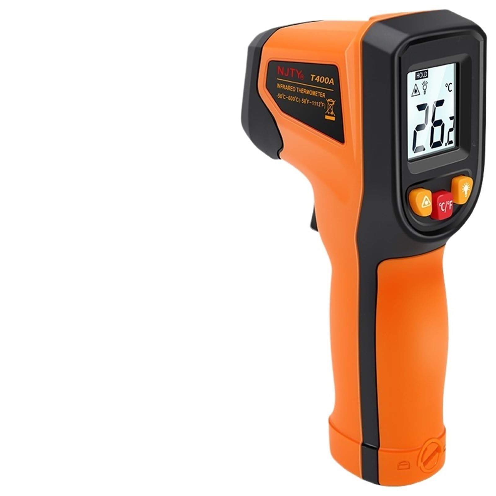 Cyfrowy termometr na podczerwień T400 T600 -50 ℃ do 400/600 ℃ Pirometr o wysokiej precyzji Bezdotykowy przemysłowy czujnik temperatury(T400A)