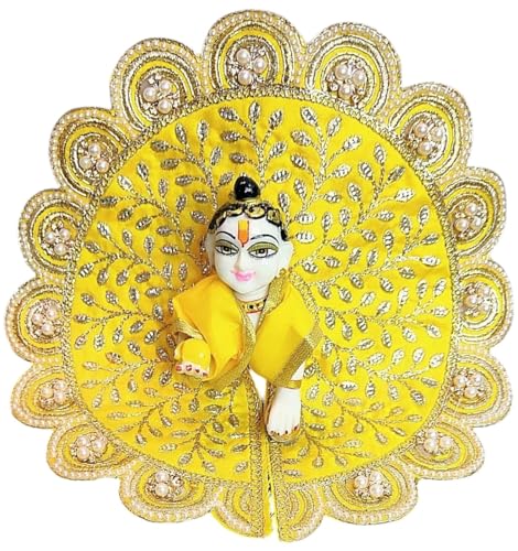 Image of Partish Laddu Gopal Heavy Diwali Janamashtmi Poshak Size 1 l Ladoo Gopal Dress l Bal Gopal l Kanha Ji Thakur Ji Dress(G)